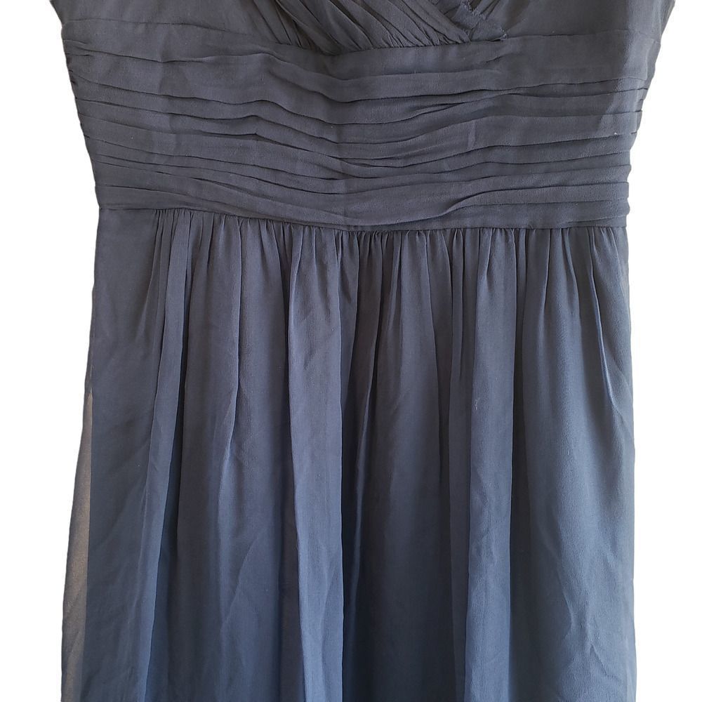 Laundry By Shelli Segal Ruffle Dress Women's Size 10, Blue - Picture 4 of 11